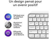 Charger l&#39;image dans la galerie, LOGITECH Clavier sans fil MX Keys S pour Mac AZERTY Blanc (920-011626)
