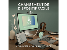 Charger l'image dans la galerie, LOGITECH Clavier sans fil Pebble Keys 2 K380s AZERTY Blanc (920-011804) Sans fil Clavier sans fil Blanc
