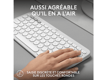 Charger l'image dans la galerie, LOGITECH Clavier sans fil Pebble Keys 2 K380s AZERTY Blanc (920-011804) Sans fil Clavier sans fil Blanc
