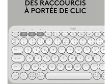 Charger l'image dans la galerie, LOGITECH Clavier sans fil Pebble Keys 2 K380s AZERTY Blanc (920-011804) Sans fil Clavier sans fil Blanc
