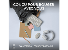 Charger l&#39;image dans la galerie, LOGITECH Clavier sans fil Pebble Keys 2 K380s AZERTY Blanc (920-011804)
