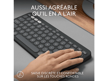 Charger l&#39;image dans la galerie, LOGITECH Clavier sans fil Pebble Keys 2 K380s AZERTY Noir (920-011803) Sans fil Clavier sans fil Noir
