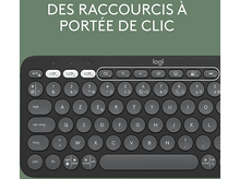 Charger l&#39;image dans la galerie, LOGITECH Clavier sans fil Pebble Keys 2 K380s AZERTY Noir (920-011803) Sans fil Clavier sans fil Noir
