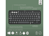 LOGITECH Clavier sans fil Pebble Keys 2 K380s AZERTY Noir (920-011803) Sans fil Clavier sans fil Noir