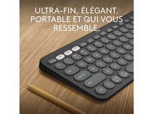 Charger l&#39;image dans la galerie, LOGITECH Clavier sans fil Pebble Keys 2 K380s AZERTY Noir (920-011803) Sans fil Clavier sans fil Noir
