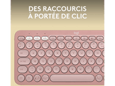 LOGITECH Clavier sans fil Pebble Keys 2 K380s AZERTY Rose (920-011805)