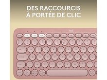 Charger l'image dans la galerie, LOGITECH Clavier sans fil Pebble Keys 2 K380s AZERTY Rose (920-011805)
