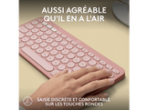LOGITECH Clavier sans fil Pebble Keys 2 K380s AZERTY Rose (920-011805)