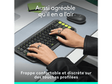 LOGITECH Clavier sans fil POP Icon Keys AZERTY Noir (920-013062)