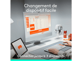 LOGITECH Clavier sans fil POP Icon Keys AZERTY Noir (920-013062)