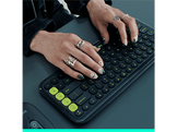 LOGITECH Clavier sans fil POP Icon Keys AZERTY Noir (920-013062)
