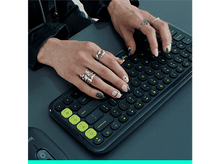 Charger l'image dans la galerie, LOGITECH Clavier sans fil POP Icon Keys AZERTY Noir (920-013062)
