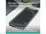 LOGITECH Clavier sans fil POP Icon Keys AZERTY Noir (920-013062)
