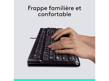 Charger l&#39;image dans la galerie, Mains tapant sur un clavier noir, bulle de texte.
