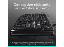 Charger l&#39;image dans la galerie, Clavier noir étanche avec des gouttelettes d&#39;eau.
