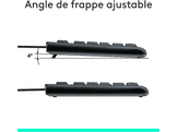 LOGITECH Clavier sans fil + souris MK120 AZERTY Noir (920-002534)