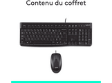 LOGITECH Clavier sans fil + souris MK120 AZERTY Noir (920-002534)