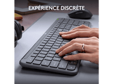 LOGITECH Clavier sans fil + souris MK950 Signature Slim AZERTY Noir (920-012485)