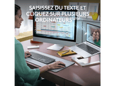 LOGITECH Clavier sans fil + souris MK950 Signature Slim AZERTY Noir (920-012485)