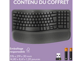LOGITECH Clavier sans fil Wave Keys AZERTY Noir (920-012292)