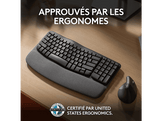 LOGITECH Clavier sans fil Wave Keys AZERTY Noir (920-012292)