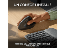 Charger l&#39;image dans la galerie, LOGITECH Clavier sans fil Wave Keys AZERTY Noir (920-012292)
