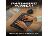 LOGITECH Clavier sans fil Wave Keys AZERTY Noir (920-012292)