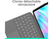 Charger l&#39;image dans la galerie, LOGITECH Combo Étui et clavier Touch iPad Air 11&#39;&#39; Gris AZERTY (920-012631)
