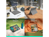 LOGITECH Combo Étui et clavier Touch iPad Air 11'' Gris AZERTY (920-012631)