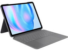 Charger l&#39;image dans la galerie, Une tablette avec un clavier attaché, légèrement en angle.
