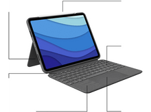 Charger l&#39;image dans la galerie, LOGITECH Cover clavier Combo Touch iPad Pro 11&quot; AZERTY Gris (920-010144)
