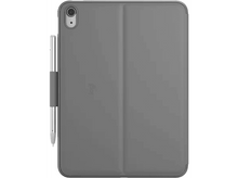 Charger l&#39;image dans la galerie, iPad avec une housse et un crayon. La housse est grise et le crayon est argenté.
