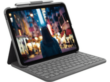 Charger l&#39;image dans la galerie, LOGITECH Cover clavier Slim Folio iPad 10e Gen. AZERTY Oxford Grey (920-011425)
