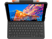 Charger l&#39;image dans la galerie, LOGITECH Cover clavier Slim folio iPad 9/8/7 Gen. AZERTY Gris (920-009475)
