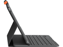 Charger l&#39;image dans la galerie, LOGITECH Cover clavier Slim folio iPad 9/8/7 Gen. AZERTY Gris (920-009475)
