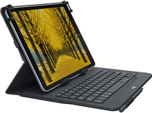 Charger l&#39;image dans la galerie, LOGITECH Cover clavier universel 9-10&quot; AZERTY FR Noir (920-008338)
