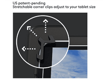 Charger l&#39;image dans la galerie, LOGITECH Cover clavier universel 9-10&quot; AZERTY FR Noir (920-008338) Cover Azerty 10 pouces Noir
