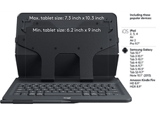 Charger l&#39;image dans la galerie, LOGITECH Cover clavier universel 9-10&quot; AZERTY FR Noir (920-008338) Cover Azerty 10 pouces Noir
