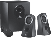 Charger l&#39;image dans la galerie, LOGITECH Enceintes PC stéréo avec Subwoofer Z313 2.1 (980-000413) Enceintes Noir
