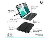 LOGITECH Flip folio clavier iPad 11 pouces - Graphite
