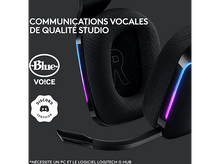 Charger l&#39;image dans la galerie, Casque de jeu noir avec logo blanc et microphone. Certifié Discord.
