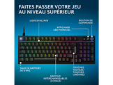 LOGITECH G316 X 98 USB Mécanique Clavier gaming QWERTZ Noir