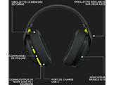 LOGITECH G435 Lightspeed 981-001050 Over-ear Casque de jeu sans fil Noir