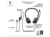 LOGITECH H390 PC On-ear Casque filaire Noir