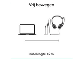 LOGITECH H390 PC On-ear Casque filaire Noir