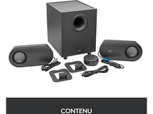 Charger l&#39;image dans la galerie, LOGITECH Haut-parleurs PC avec caisson de basses Noir (980-001348)
