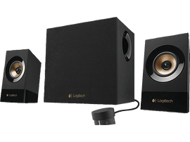 LOGITECH Haut-parleurs PC Stéréo avec caisson de basses 120 W Noir (980-001054) Haut-parleurs PC Noir