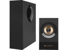 Charger l&#39;image dans la galerie, LOGITECH Haut-parleurs PC Stéréo avec caisson de basses 120 W Noir (980-001054) Haut-parleurs PC Noir
