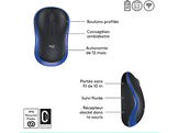 LOGITECH Souris sans fil M185 Bleu (910-002236)
