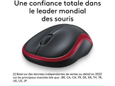 LOGITECH Souris sans fil M185 Rouge (910-002237)